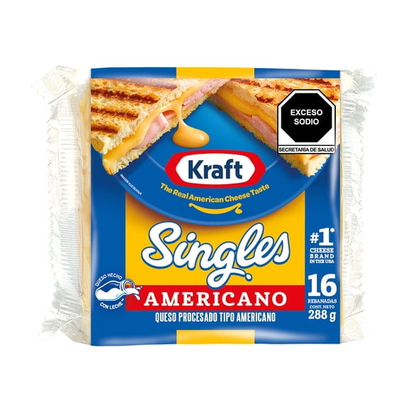 Queso tipo americano Kraft Singles 288 g