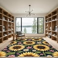 thumbnail image 2 of ODIKA 4' x 6' Machine Washable Non-Slip Area Rug, bohemian floral High Traffic Rug, Yellow, 981086, 2 of 7