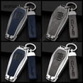 thumbnail image 4 of For BYD Tang A 4 buttons DM 2018 Key Bag Auto Accessories Zinc alloy+leather Car Key Cover Smart Remote Key Case, 4 of 10