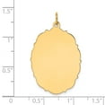 thumbnail image 2 of 14K Yellow Gold Charm Pendant 37 mm 23 Plain .018 Gauge Engravable Disc, 2 of 3