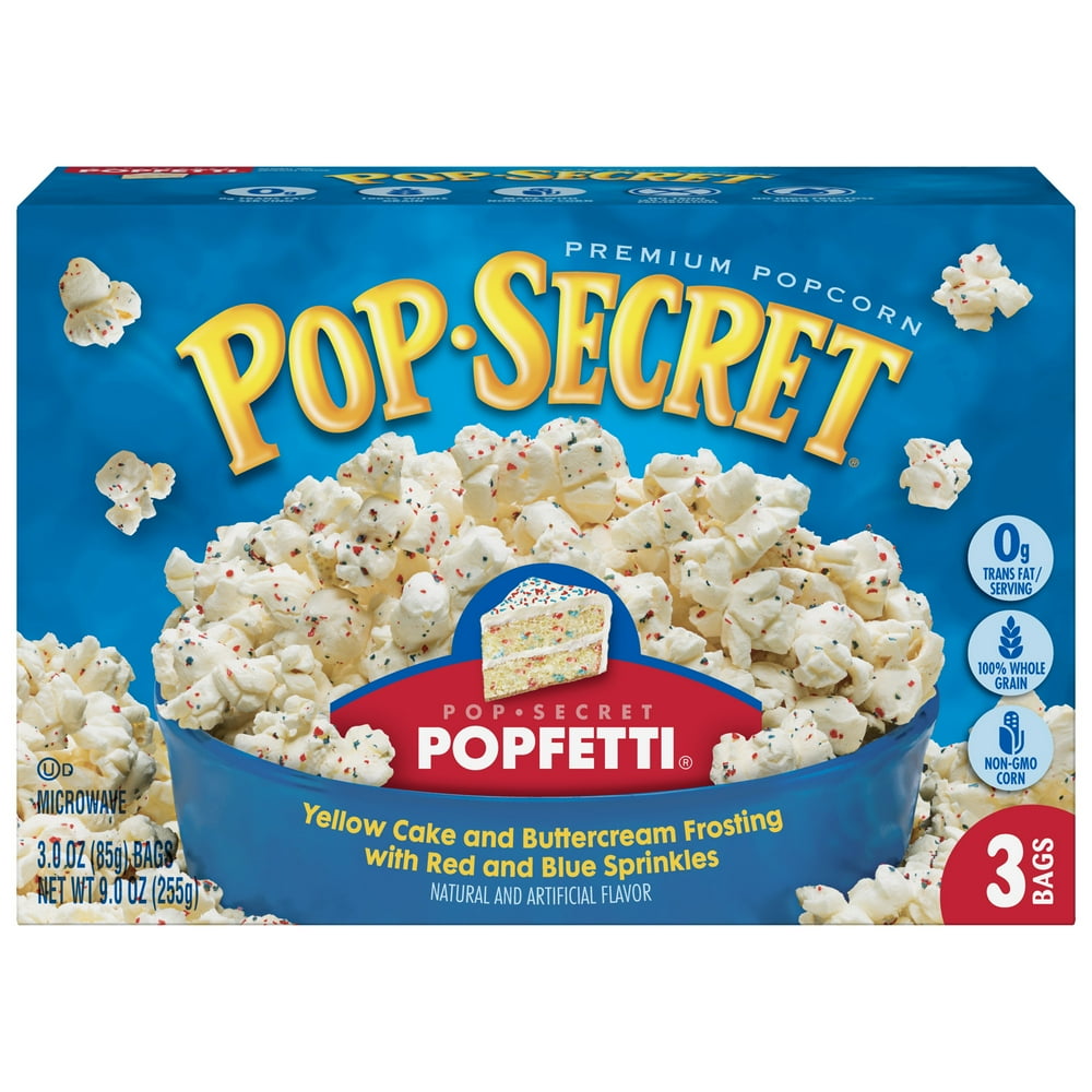 Pop Secret Popfetti Microwave Popcorn, 3 Oz, 3 Ct
