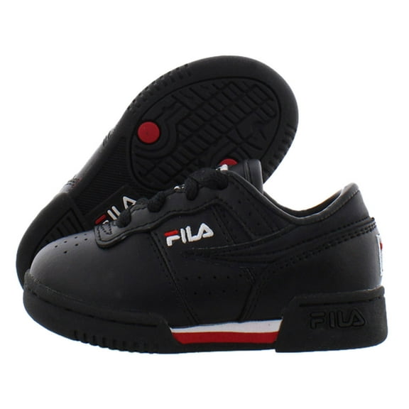 Fila Original Fitness Baby Boys Shoes Size 9, Color: Black/White/Red