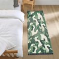 thumbnail image 3 of Yayeee Runner Rug for Bedroom 2'x6' Machine Washable Hallway Non Slip Mat, Light Green Camouflage Design, 3 of 8