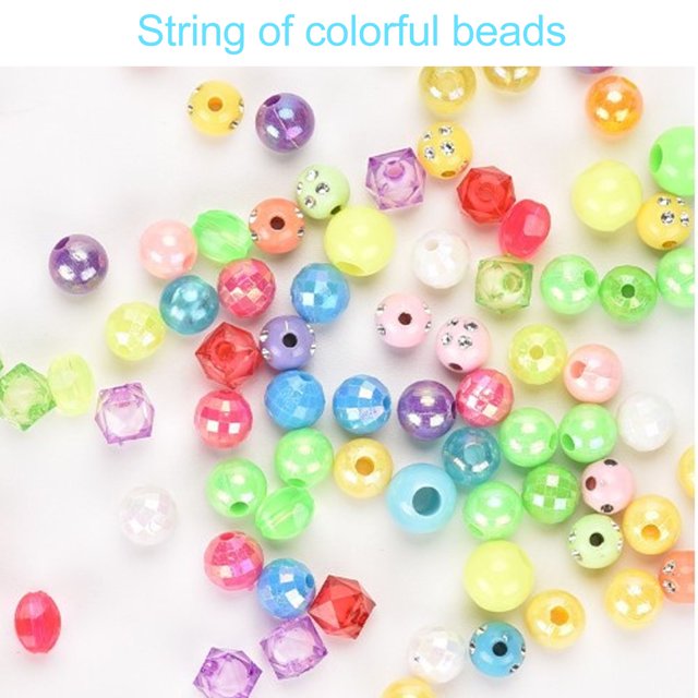 Bead Kids Set, Letter Beads Art Multicolor Bracelet Making Kit para Pulseras para Niña