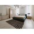thumbnail image 4 of Ahgly Company Indoor Rectangle Abstract Black Abstract Area Rugs, 8' x 12', 4 of 6