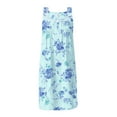 thumbnail image 6 of Aria Women's Sleeveless 100% Cotton Nightgown, Sizes XS-5X, 6 of 7