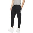 thumbnail image 2 of Daxton Adult Unisex Basic Black Jogger Sweatpants USA Cities States White Letters - Utah, M, 2 of 5