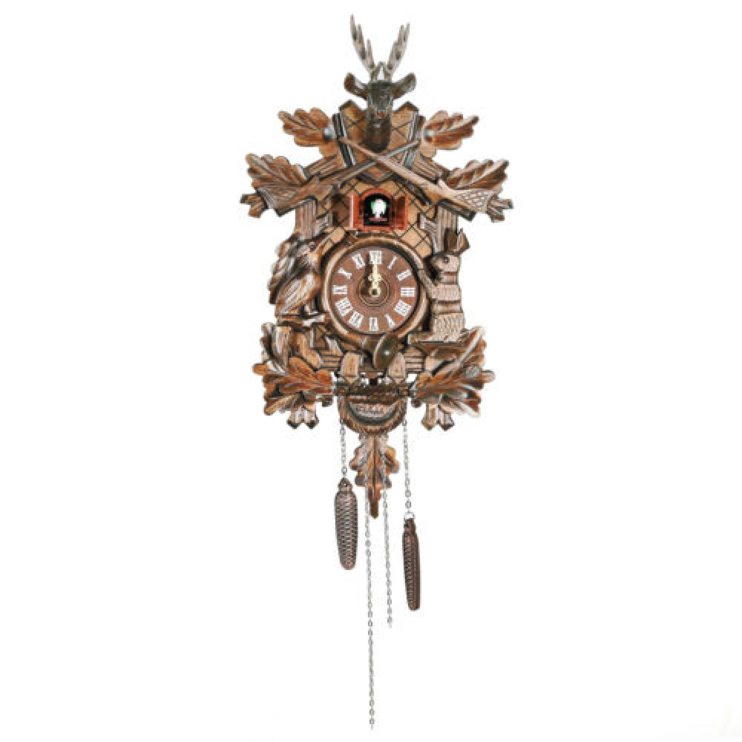 Vintage German Black Forest Wooden Cuckoo Clock Decoration
