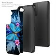 thumbnail image 3 of Galaxy S21 Plus Case with Screen Protector for Girls Women, Dual Layer Heavy Duty Protective Phone Cover Cases for Galaxy S21 Plus/S21+ - Blue Butterfly, 3 of 5
