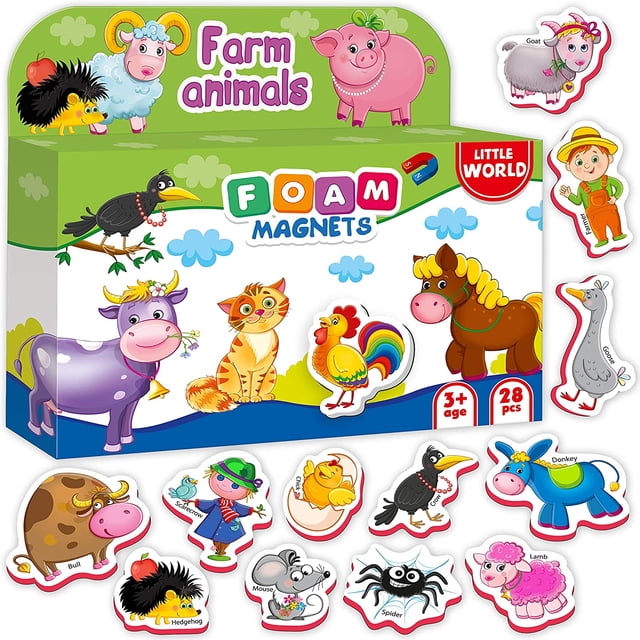 Imanes para nevera de Roter Kafer, para ninos Little World N/A