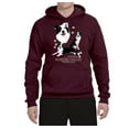 thumbnail image 2 of If It's Not a Border Collie It's Just a Dog Gift | Mens Dog Lover Hooded Sweatshirt Graphic Hoodie, Maroon, Medium, 2 of 3