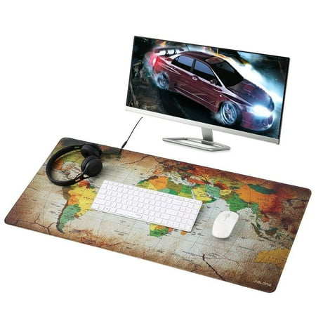 Jialong Big Mouse Pad Xxl 900x400mm Water Resistant World Map Desk