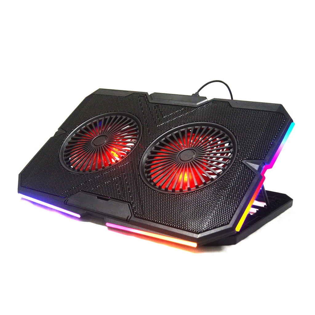 JZROCKER Gaming Laptop Cooler Dual Turbo Fan 7 Heights Adjustment 2 USB Port for 11-18in