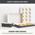 thumbnail image 2 of GreenPan 5-Piece Nonstick Bakeware Set, Graphite, 2 of 7