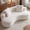 Cream White, variant on Arouseden 79" Camel Curved Sofa,Boneless Couch 3 Seater with Large Backrest and 2 Throw Pillows,Minimalist Couch,Modern Couches for Living Room