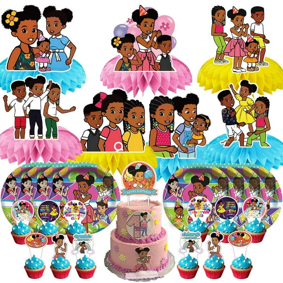 Gracies Corner Party Supplies Decor Plates Fans Decorations Honeycomb Centerpieces Cake Toppers
