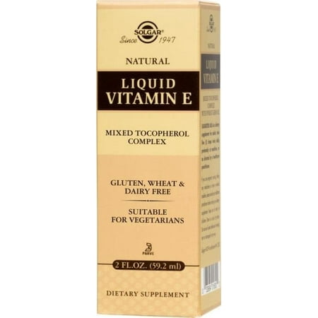 Vitamin E Cosmetics Liquid - Solgar Liquid Vitamin E (with dropper), 2 Fl Oz