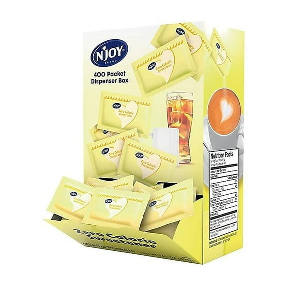 N'Joy Zero Calorie Sweetener, Yellow Sucralose 400 count,1 gram.