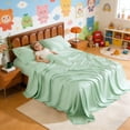 thumbnail image 2 of 4Pcs Luxury Ultra Soft Sheets, Bamboo Bed Sheet Set Queen Size, Deep Pockets, Unmatched Comfort And Softness for Sleep, Perfect Fit for All Beds, Great Gifts, 2 of 7