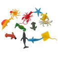 thumbnail image 2 of Figuras de animales de plástico de 8, 10 y 12 piezas. Juguete educativo de goma., 2 of 8