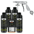 thumbnail image 2 of U-POL Raptor Black Urethane Spray-On Truck Bed Liner Kit w/ FREE Custom Coat Spray Gun with Regulator, 4 Quarts, 2 of 7