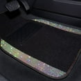 thumbnail image 3 of CAR GRAND Iridescent Bling Rhinestones Diamond Car Floor Mats Waterproof, Anti-Slip PVC Heel Pad, Universal for Automotive SUV,Sedan,Van,4pcs Girl Women lady(Multicolor Colorful Crystal ), 3 of 10