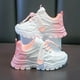 thumbnail image 1 of Zapatillas de correr para niños, Color degradado, primavera Otoño, nuevo estilo, zapatillas deportivas para niños y niñas, cómodas zapatillas transpirables con parte inferior de PVC, 1 of 5