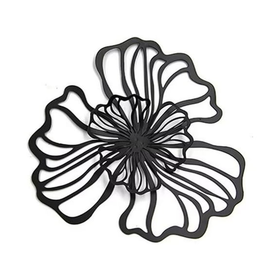 ERDOUY Metal Wall Art Decor for Living Room, Home Decor Living Room Wall Decor, Silhouette Wall Art(Black)