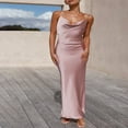 thumbnail image 2 of Women‘s Long Bodycon Dress with Spaghetti Straps, 2 of 8
