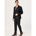 thumbnail image 4 of Blazer Slim Fit Lars Amadeus Traje de baile Negro M, 4 of 6