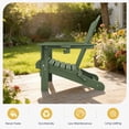 thumbnail image 5 of KINGYES Adirondack Chair with Cup Holders, HDPE Folding Adirondack, Fir Pit Chairs for Patio Garden Backyard Deck, 5 of 10