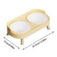 thumbnail image 2 of Elevated Dog Bowl Set - Double Dog Feeding Bowls with Stand Splash Proof - Raised Dishes for Food and Water,Easy to Clean - Ideal for Small to Medium Dogs(3.9"*6.7"*12.8",Black), 2 of 4