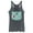 Navy Blue Heather, variant on Women's Pokemon Bulbasaur Wink Face Racerback Tank Top Tahiti Blue 2X Large