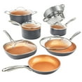 thumbnail image 1 of Gotham Steel Juego de Ollas y Sartenes Juego de Cocina de 12 Piezas con Revestimiento de Cobre Ti-Cerama Antiadherente, Incluye Sartenes y Ollas, Azul Océano, 1 of 9