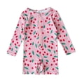 thumbnail image 2 of LYMAYTER Toddler One Piece Swimwear Baby Long Sleeve Boys Girls Cute Print Beach for Swimsuits 6M-8Y, 2 of 8