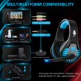 thumbnail image 4 of Auriculares para juegos Pacrate GH-1 con micrófono para PC PS4 PS5, 4 of 6