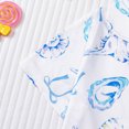 thumbnail image 6 of Einccm Girls 2-Piece Pajama Set, Long Sleeve Top and Short Pants with Button-Down Collar and Cute Print, Soft Polyester Comfort Fit for Casual Daily Wear, Ages 4-7 Years, 6 of 9