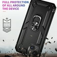 thumbnail image 6 of For iPhone 14 Case ,Heavy Duty Shockproof Body Phone Cover Built in Metal Rotated Magnetic Ring Holder Kickstand,Dustproof,Anti-Scratch,Dual Layer Military-Grade Drop protection,Black, 6 of 8