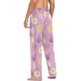thumbnail image 6 of Chamomile Pink Flower Ghost Pajama Pants, Men's Lounge Pants Light with Drawstring and Pockets, Christmas New Year Birthday Father's Day Gifts, Small, 6 of 7
