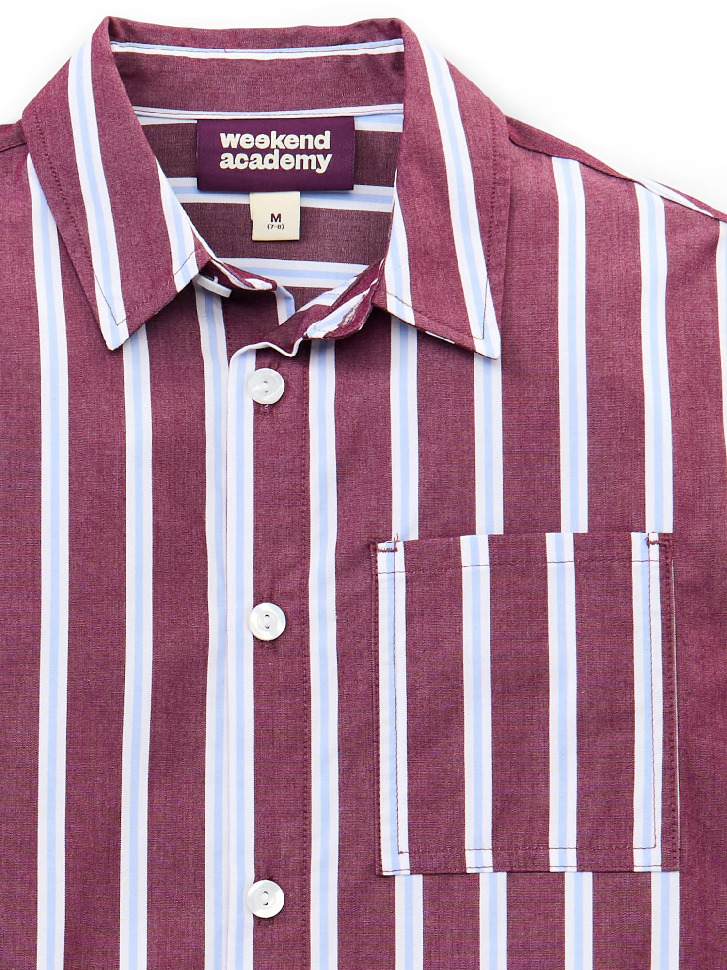 Weekend Academy Girls Long Sleeve Button Down Top, Sizes 4-18