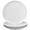 White, variant on LaGlint 7.5 inch Salad Appetizer Plate Set of 6, Lightweight Opal Glass Round White Plates for Dessert Kitchen, Dishwasher and Microwave Safe