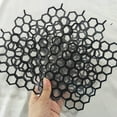 thumbnail image 4 of Qiyun 6Pcs/Set PVC Car Rear Tail Light Taillight Lamp Cover Honeycomb Stickers, 4 of 6