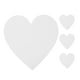 thumbnail image 1 of 4 paneles de lienzo para pintar con forma de corazón, de algodón estirado, en blanco, para estudiantes, artistas, aficionados, pintores y principiantes., 1 of 5