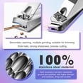 thumbnail image 2 of Manicure kit Personal Care Mens Grooming Kit, 30 in 1 Professional Nails Kit Pedicure Nail Clippers for Men and Beauty Tool Portable Set, with Luxurious Travel Case (Black), 2 of 5