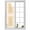 Beige, variant on Sage Green Gradient Squares Window Privacy Film, Softness Layers Zen Geometric Frosted Glass Window Clings Static Cling UV Heat Blocking Reusable Door Sticker for Bathroom 17.7 x 39.3 Inch