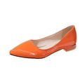thumbnail image 2 of AXXD Pointed Toe Low Heels Shallow Comfort Solid Color Orange Fall Shoes For Women 2023 Dressy Christmas Size 39(US:7), 2 of 4