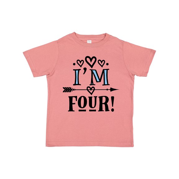 Inktastic 4th Birthday 4 Year Old Arrow Girls Toddler T-Shirt