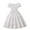 White, variant on XUELUO Kids Girls Casual Dresses Summer Solid Color Spaghetti Strap Off Shoulder Puff Sleeve A Line Slim Beach Princess Dress Daily-Wear,White,9-10 Years