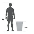 thumbnail image 6 of 16 Gallon Gray Slim Tall Plastic Industrial Trash Can for Kitchen and Restaurant, 6 of 6