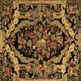 thumbnail image 1 of Ahgly Company Indoor Square Medallion Brown French Area Rugs, 5' Square, 1 of 4